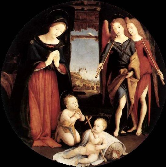 Piero di Cosimo The Adoration of the Christ Child France oil painting art